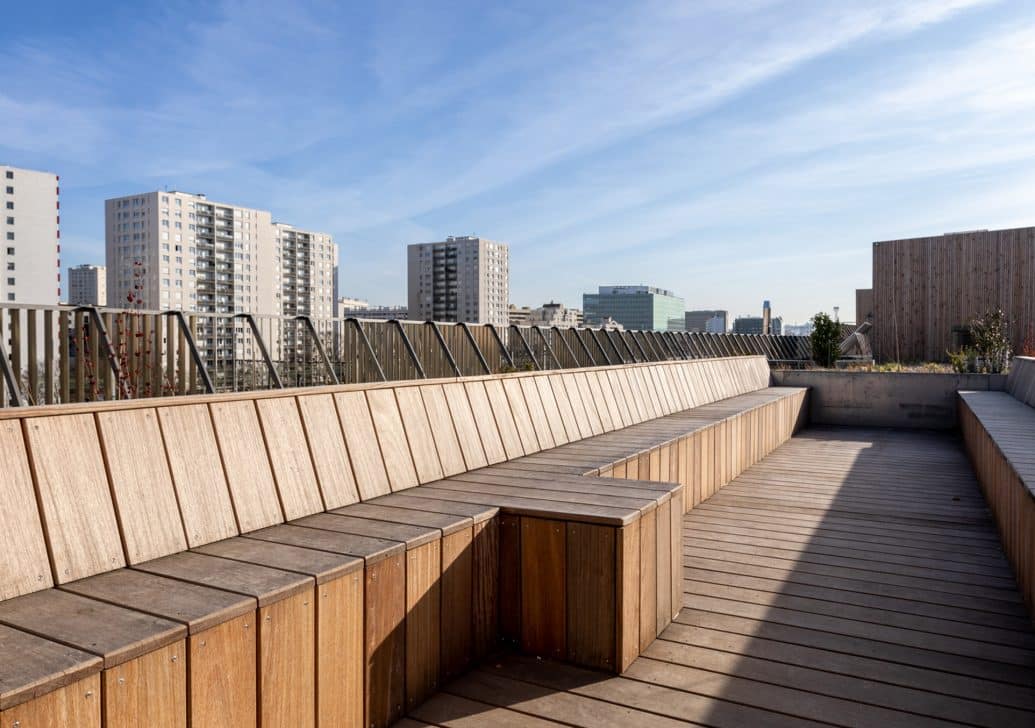 Les résidences de Castagnary vues du toit