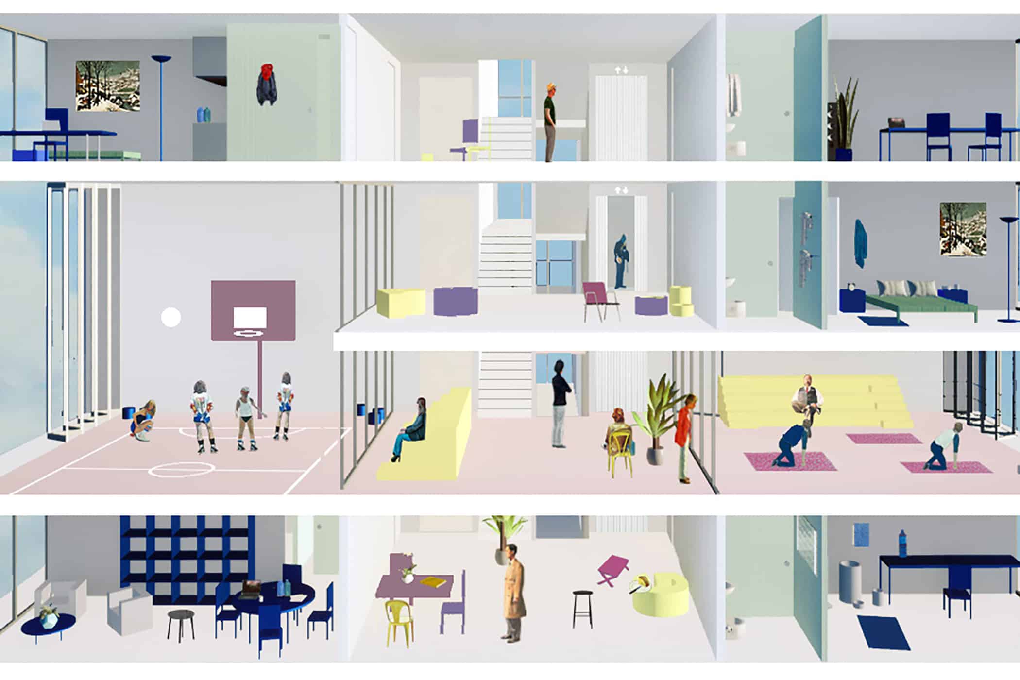 La nouvelle Tour des Poissonniers - Paris 18e 7 Illustration habiter nouvelle tour des poissonniers