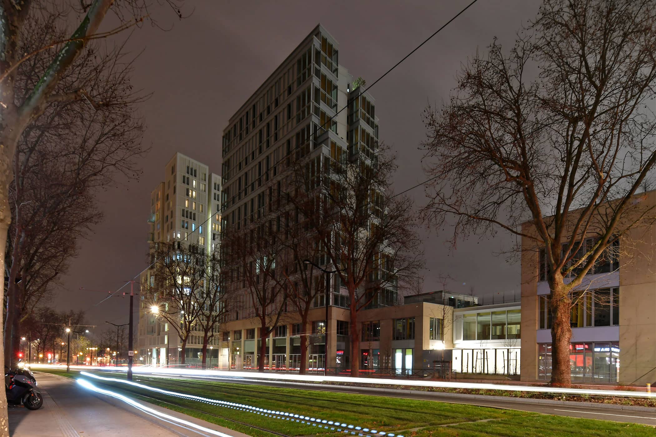 La résidence du B1B3 récompensée au prix de l’Équerre d’argent 2 Residence-B1B3-vue-de-nuit (1)